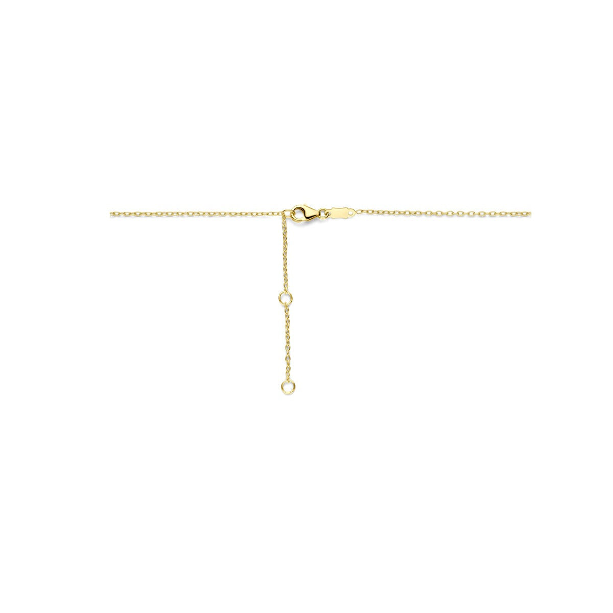 14 Karat Gelbgoldkette mit Herzchen