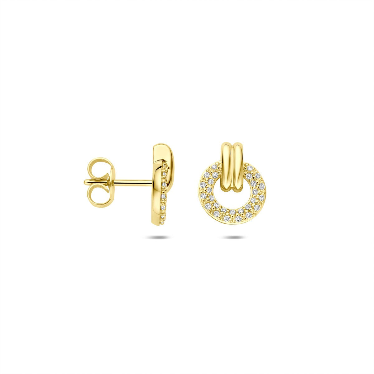 Goldohrstecker 14K mit Brillant