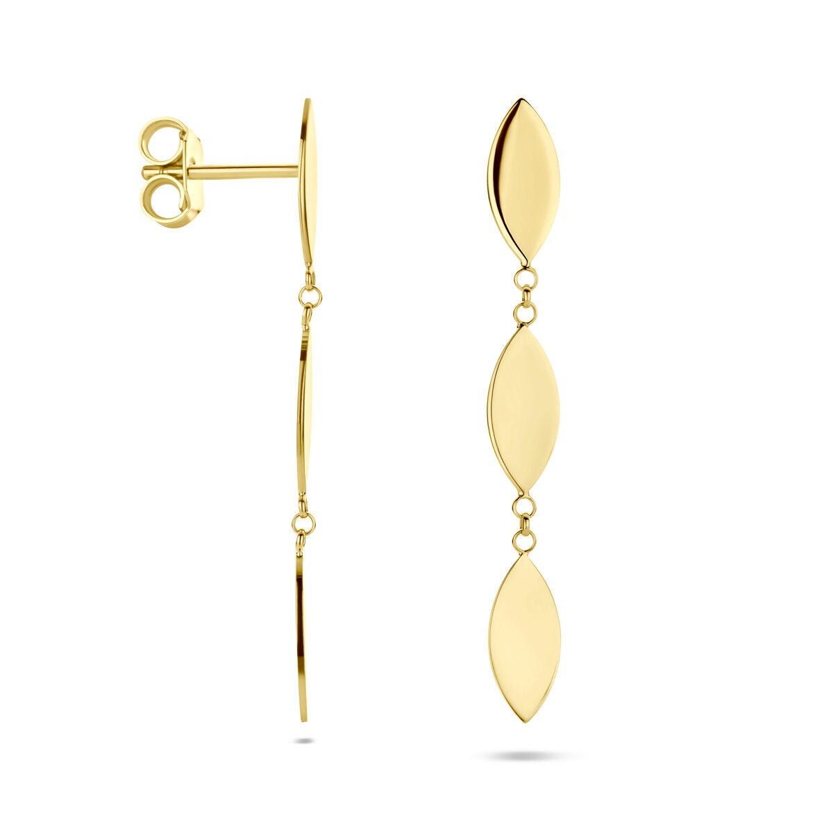 Ohrhänger 37 mm 14K Gelbgold