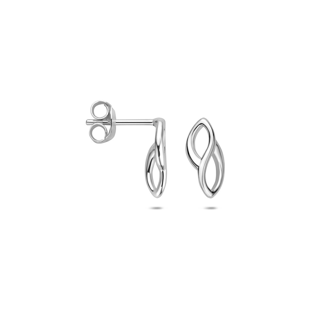 Rhodinierte Ohrstecker aus 925er Silber