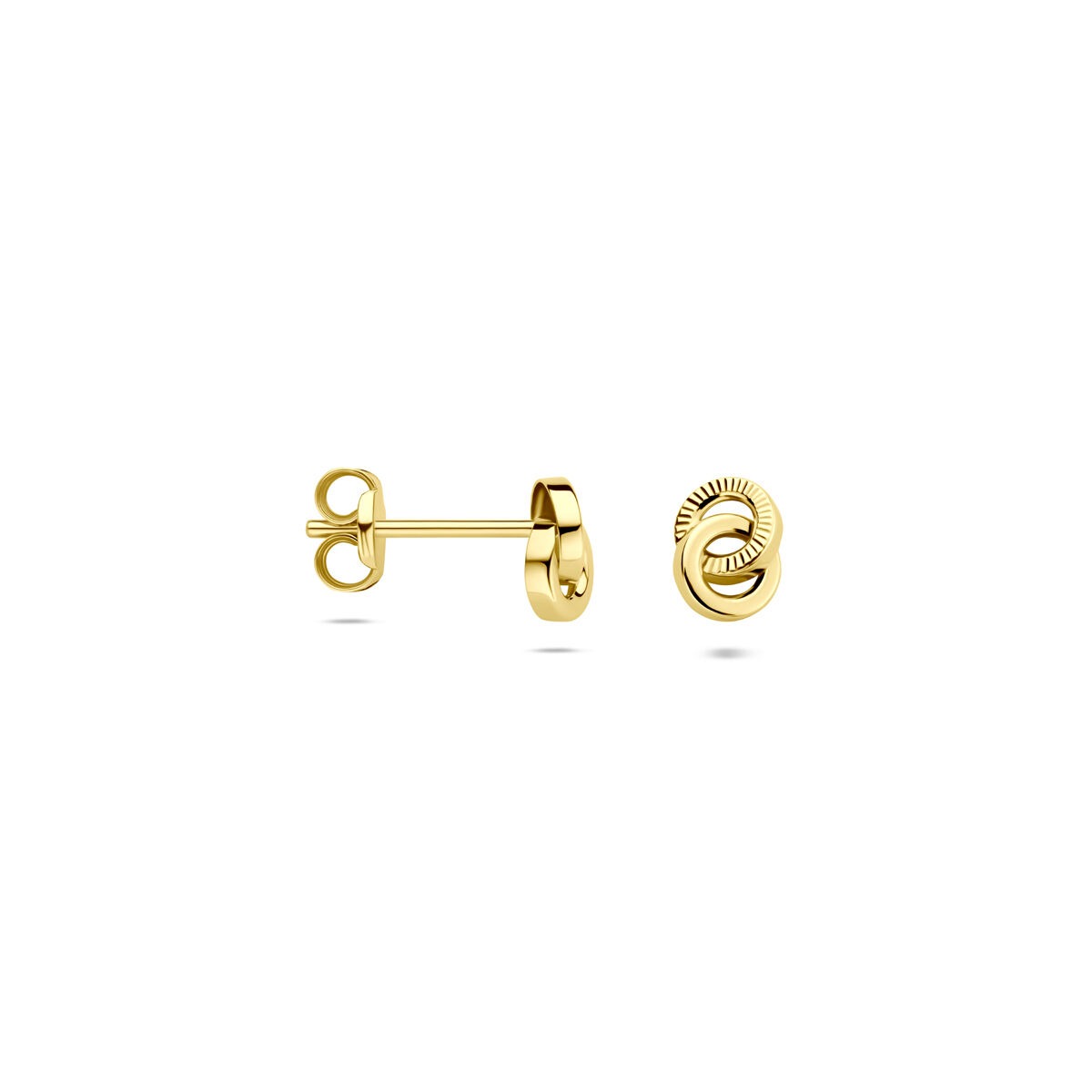 14 Karat Gelbgold Ohrstecker – 6 x 4,5 mm