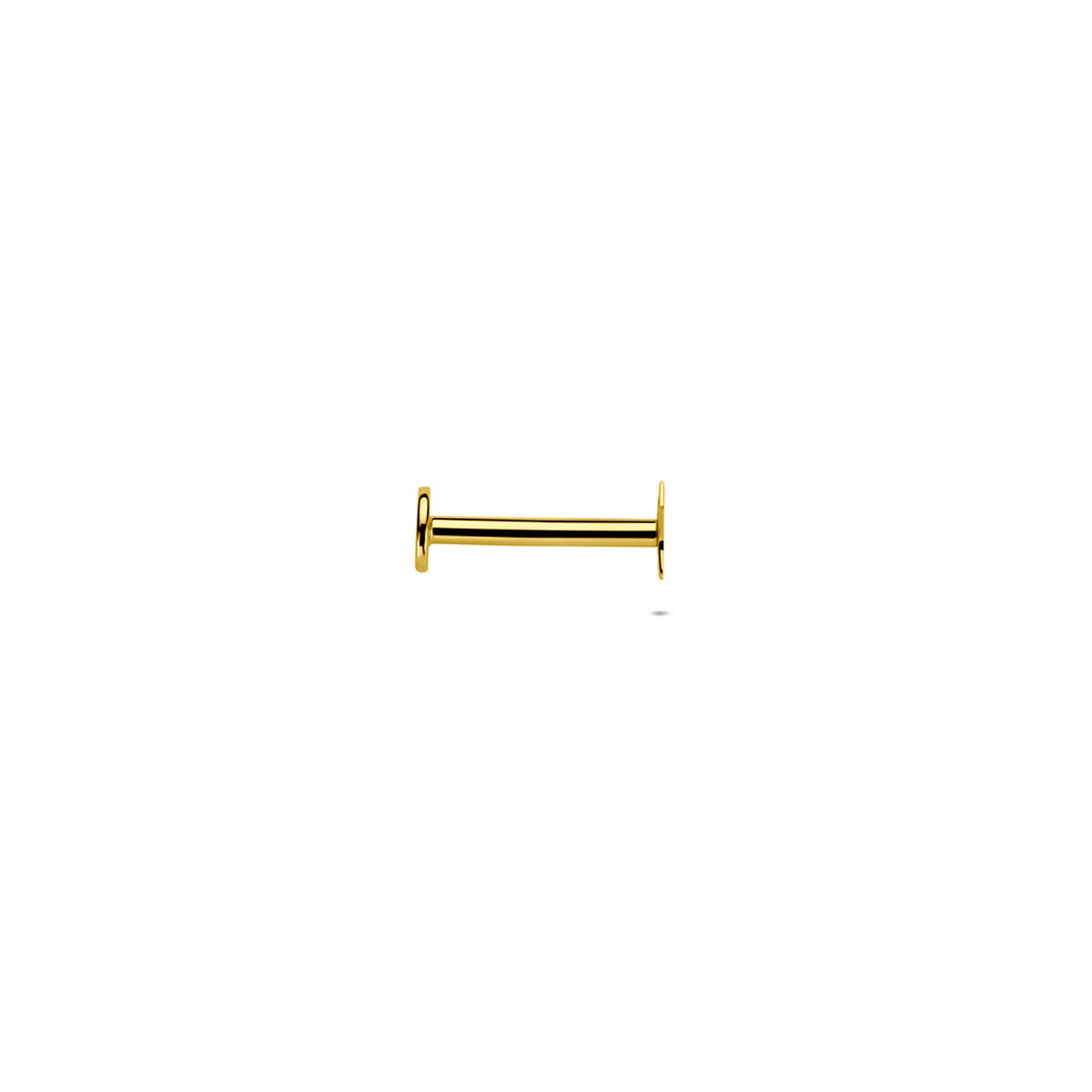 14K Gold Flat Back Piercing Stern – 3,5 mm