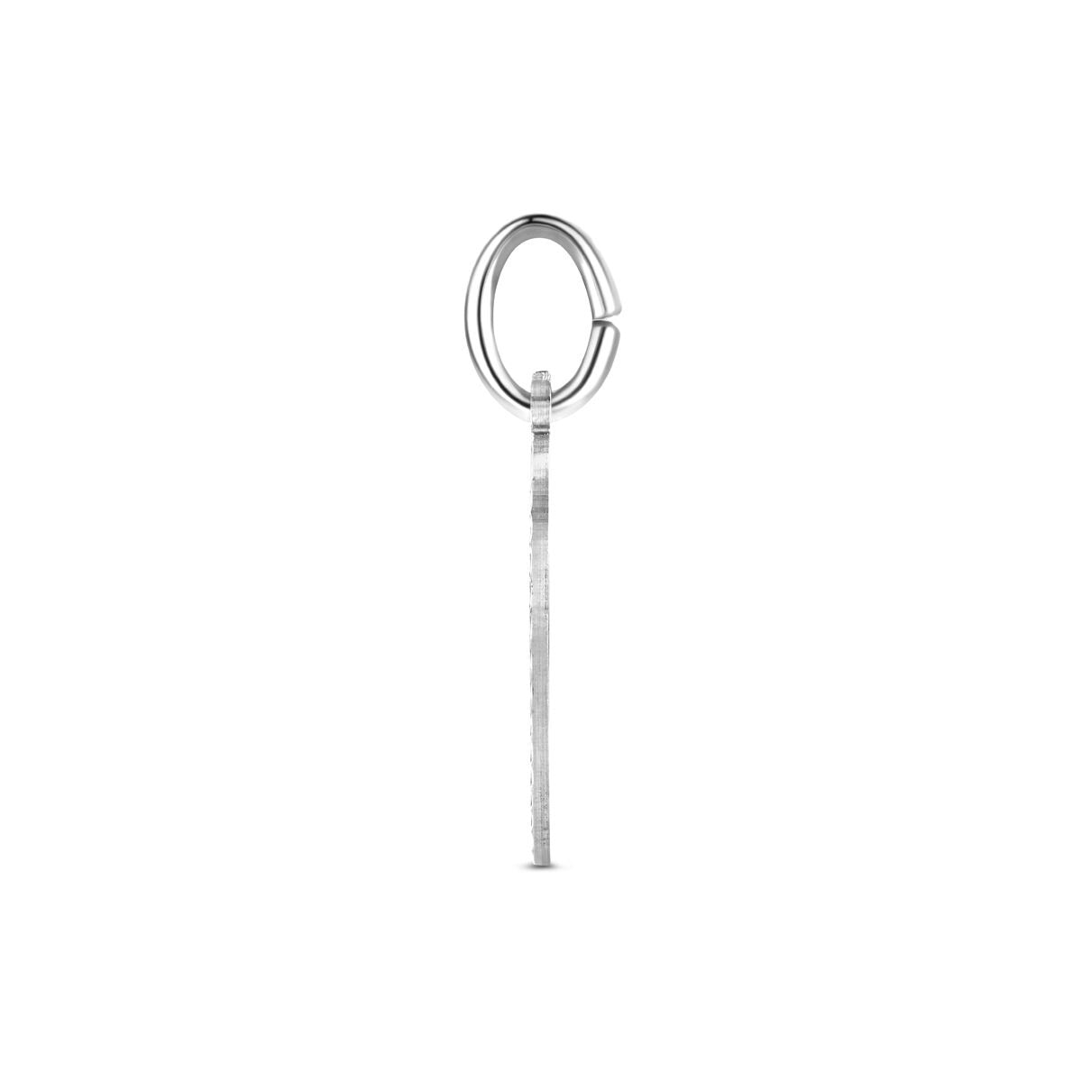 Silberanhänger Herz zum Gravieren – rhodiniertes 925er Silber 19 mm