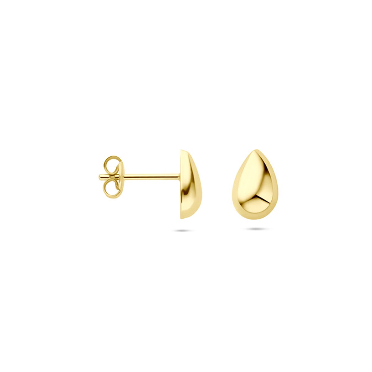 14k Gelbgold-Ohrstecker Tropfenform