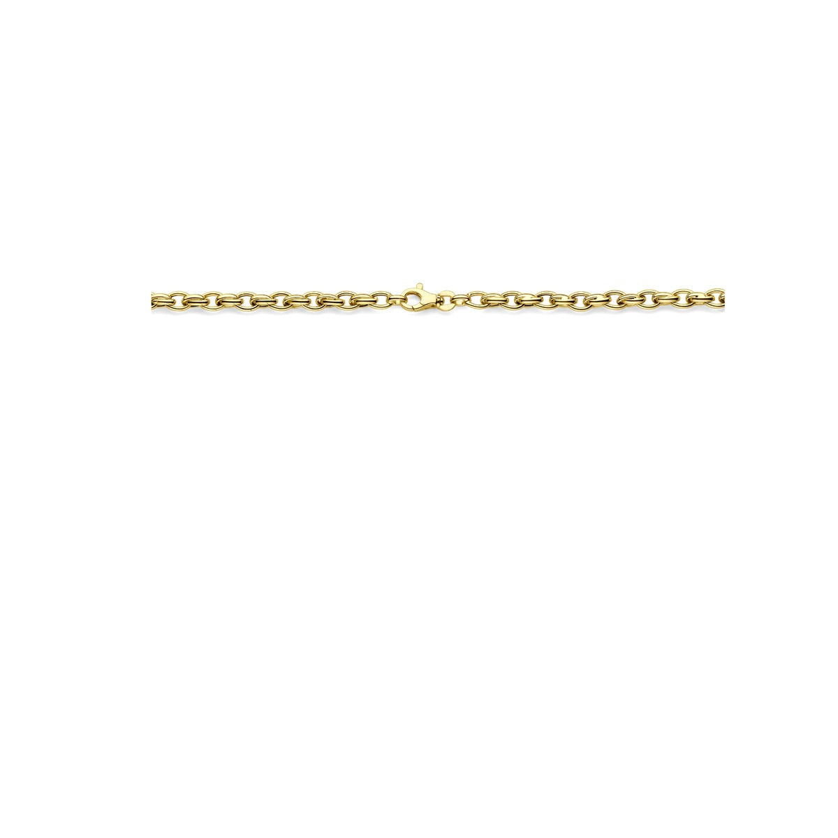 9 Karat Gelbgold Collier mit Fantasiegliederung 45 cm