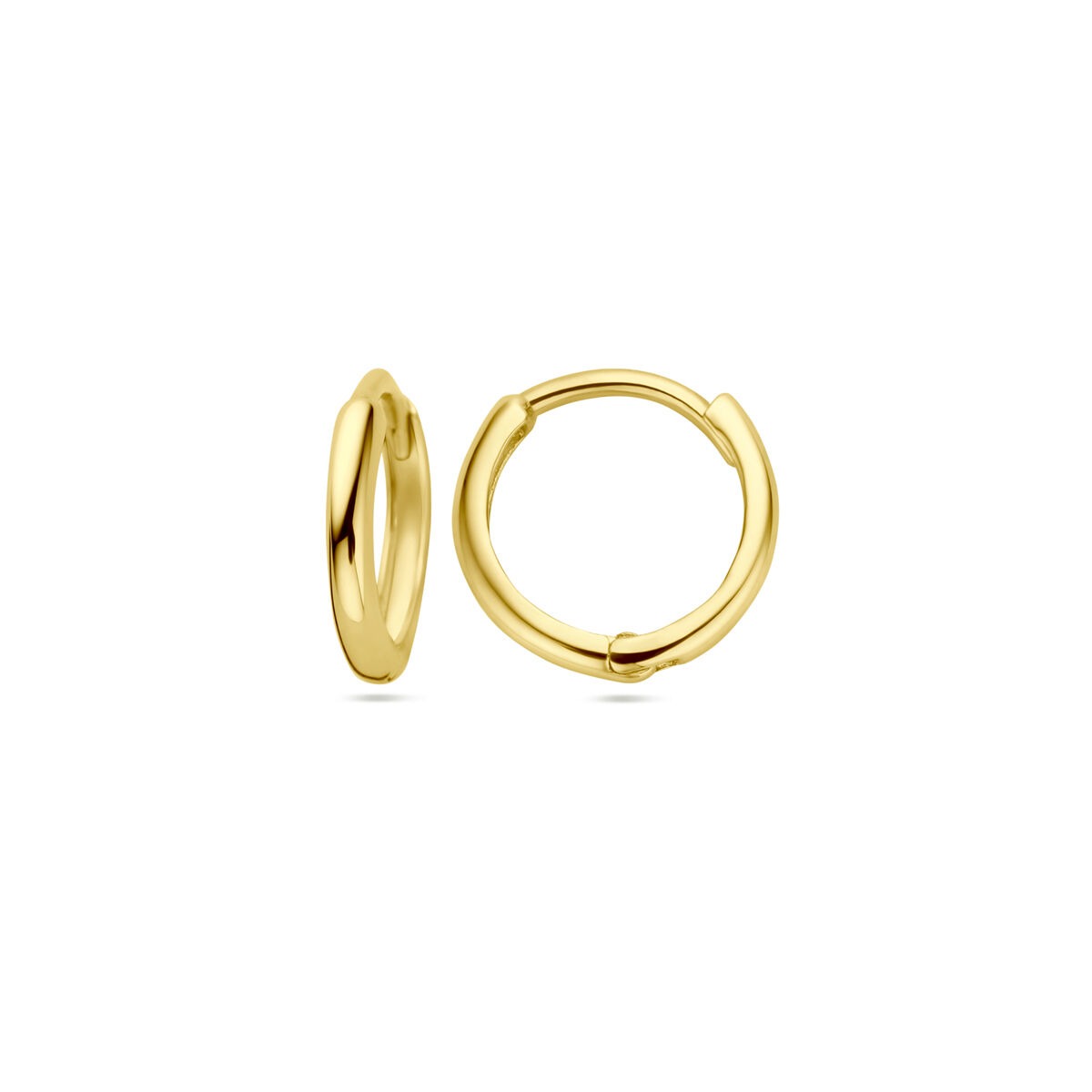 14 Karat Gelbgold Klappcreolen für Kinder – 1,5 mm
