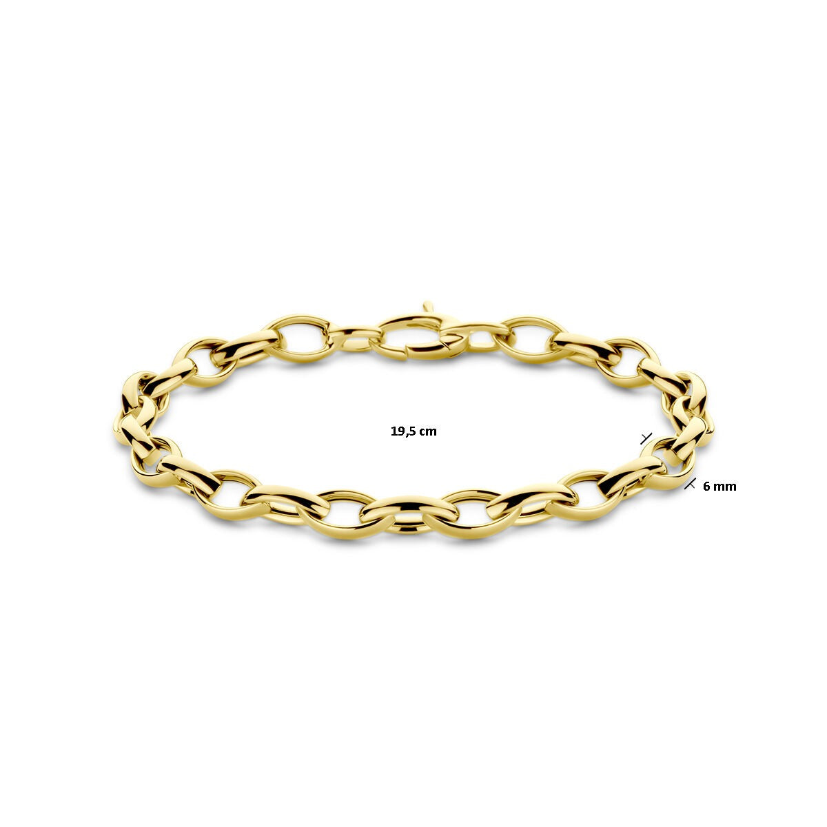 9 K Gelbgold-Gliederarmband
