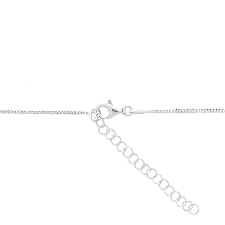 Halskette Kreuz 40 + 5 cm Silber rhodiniert