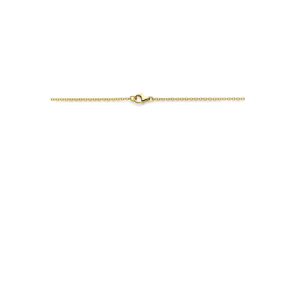 14k Gelbgold Damen Collier mit ovalen Gliedern