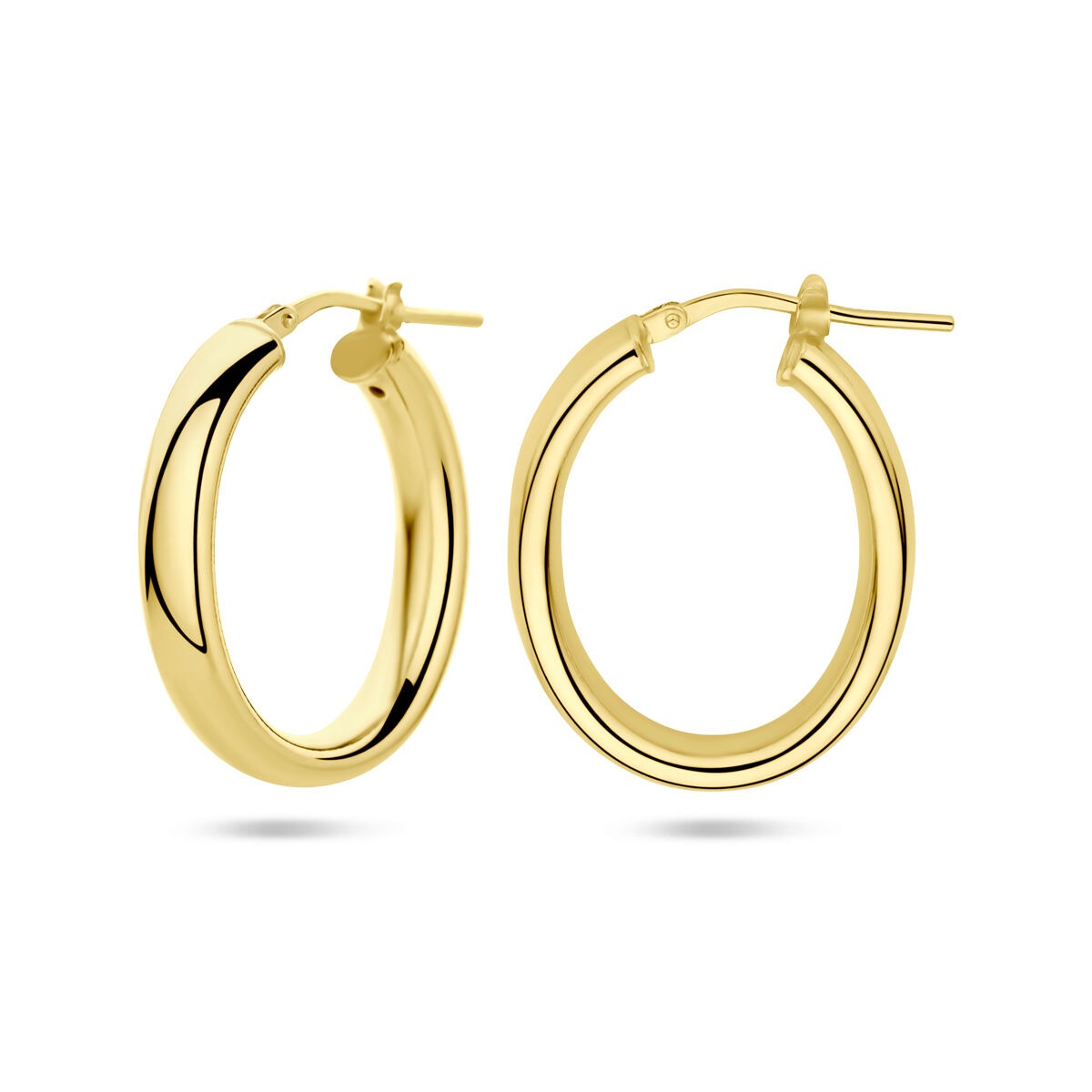 Gelbgold vergoldete 925er Silberohrringe