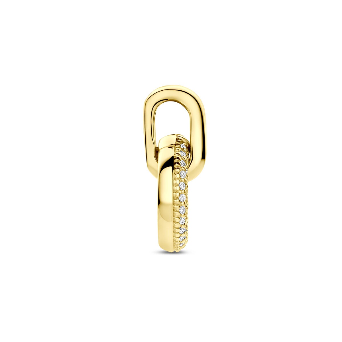 14K Gelbgoldanhänger für Damen mit Diamant – 0.19ct