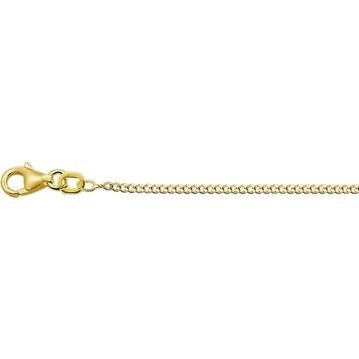Gourmette-Kette aus 9 Karat Gelbgold mit Karabinerverschluss