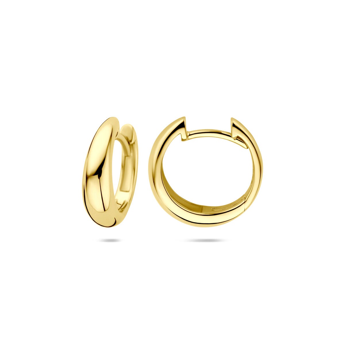 14 Karat Gelbgold Klappcreolen – 14 x 4,5 mm