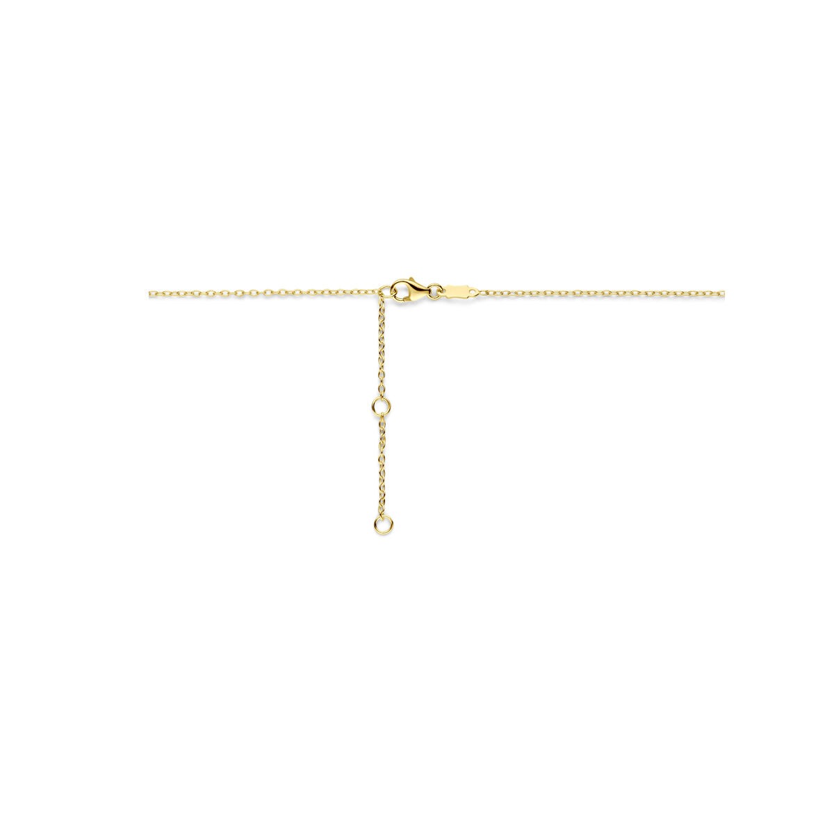 Goldene Damen Halskette 14 Karat mit raffinierten Zwischenstücken