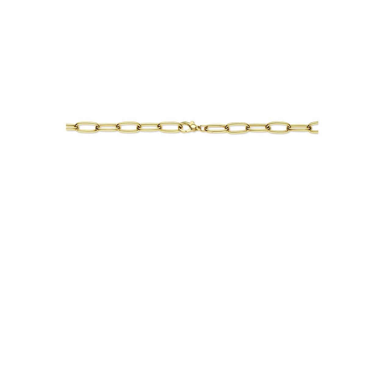 14k Gelbgoldhalskette mit Drahtgliedern für Damen