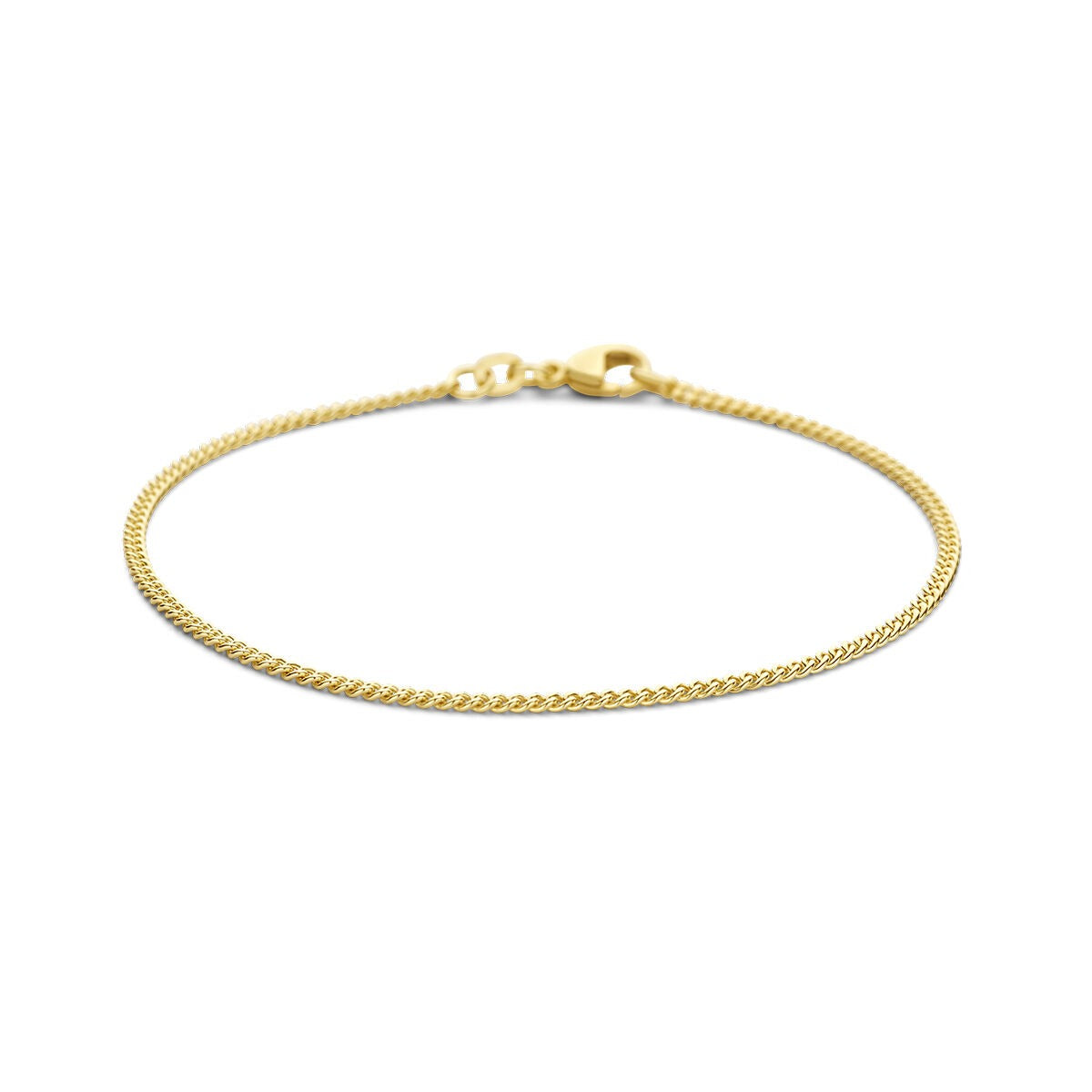 14k Gelbgold Gourmette Kette Unisex