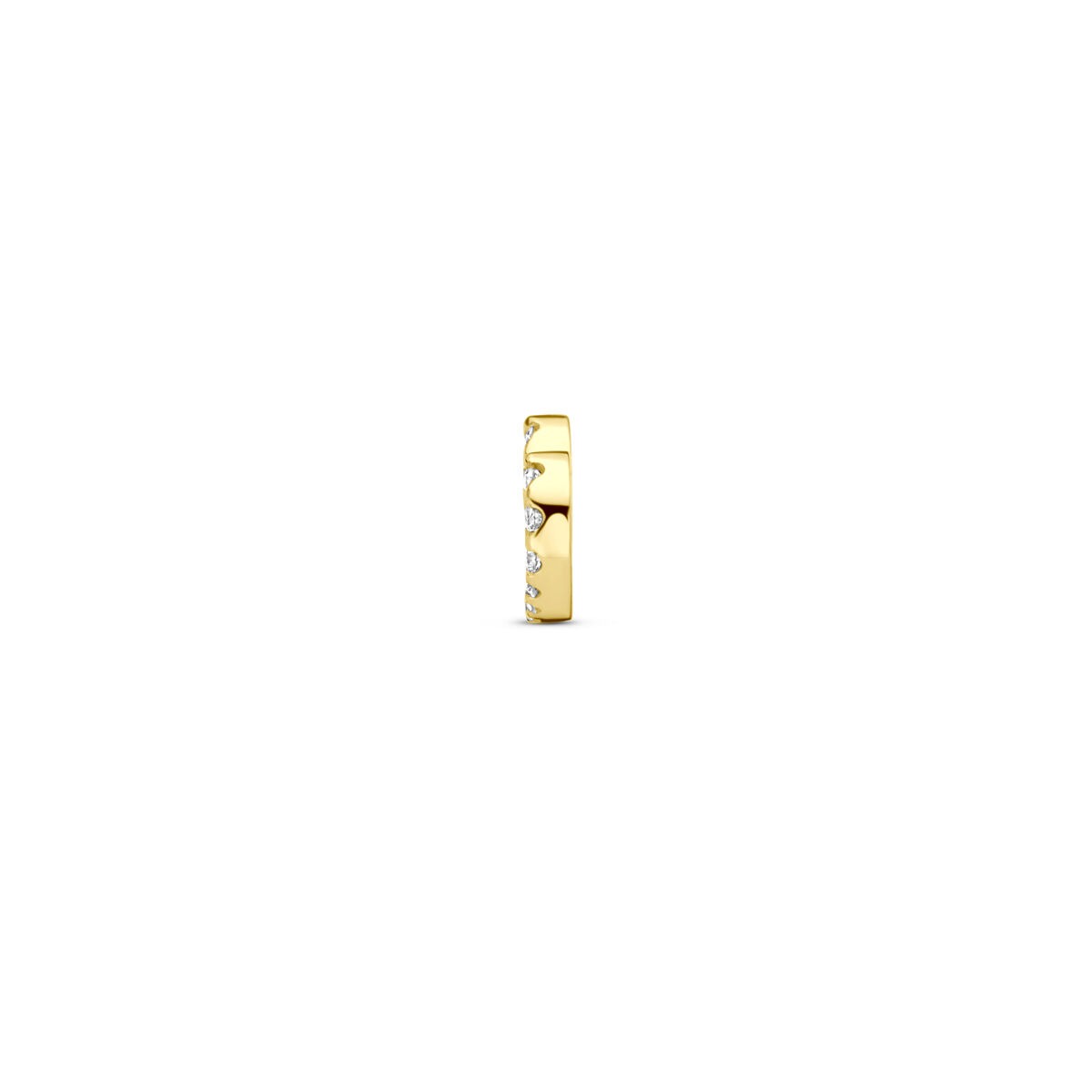 14k Gelbgold Herzanhänger mit Diamant