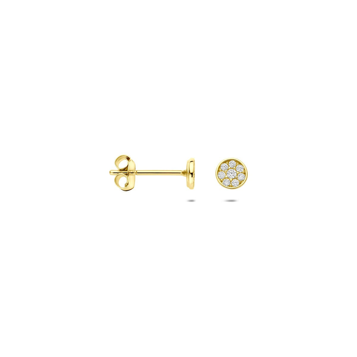 Ohrstecker Zirkonia 14K Gelbgold