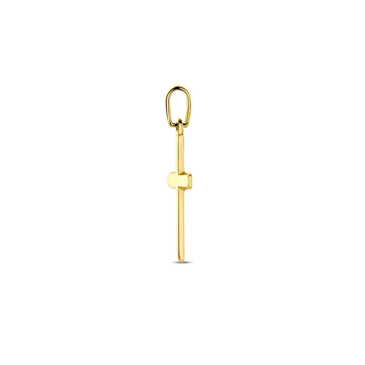 Kreuzanhänger aus 14 Karat Gelbgold – 17 x 12 mm