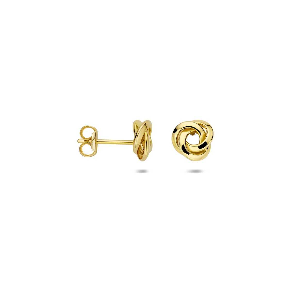 Goldohrstecker mit Knoten – 14k