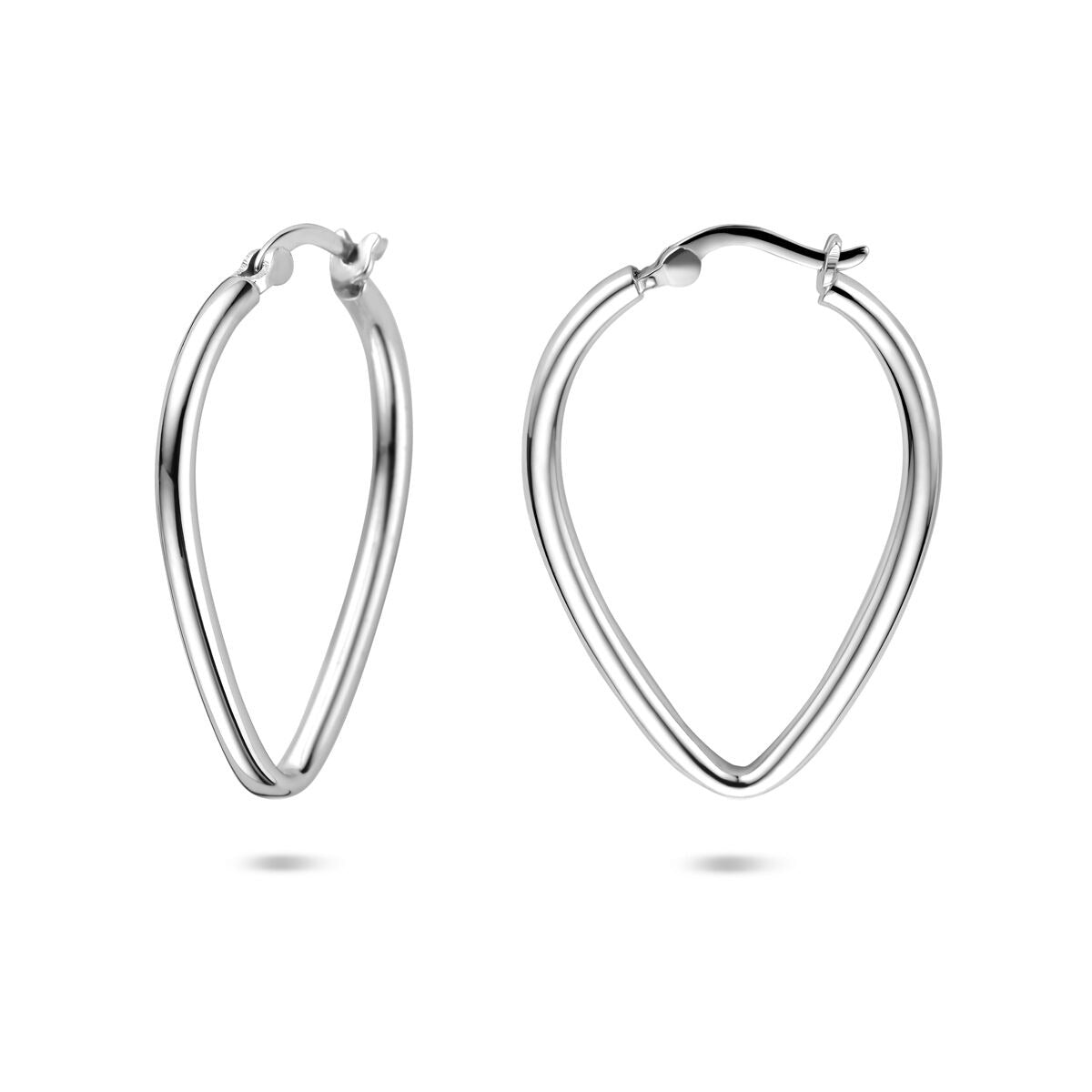 Ohrringe aus rhodiniertem Silber 25,5 mm