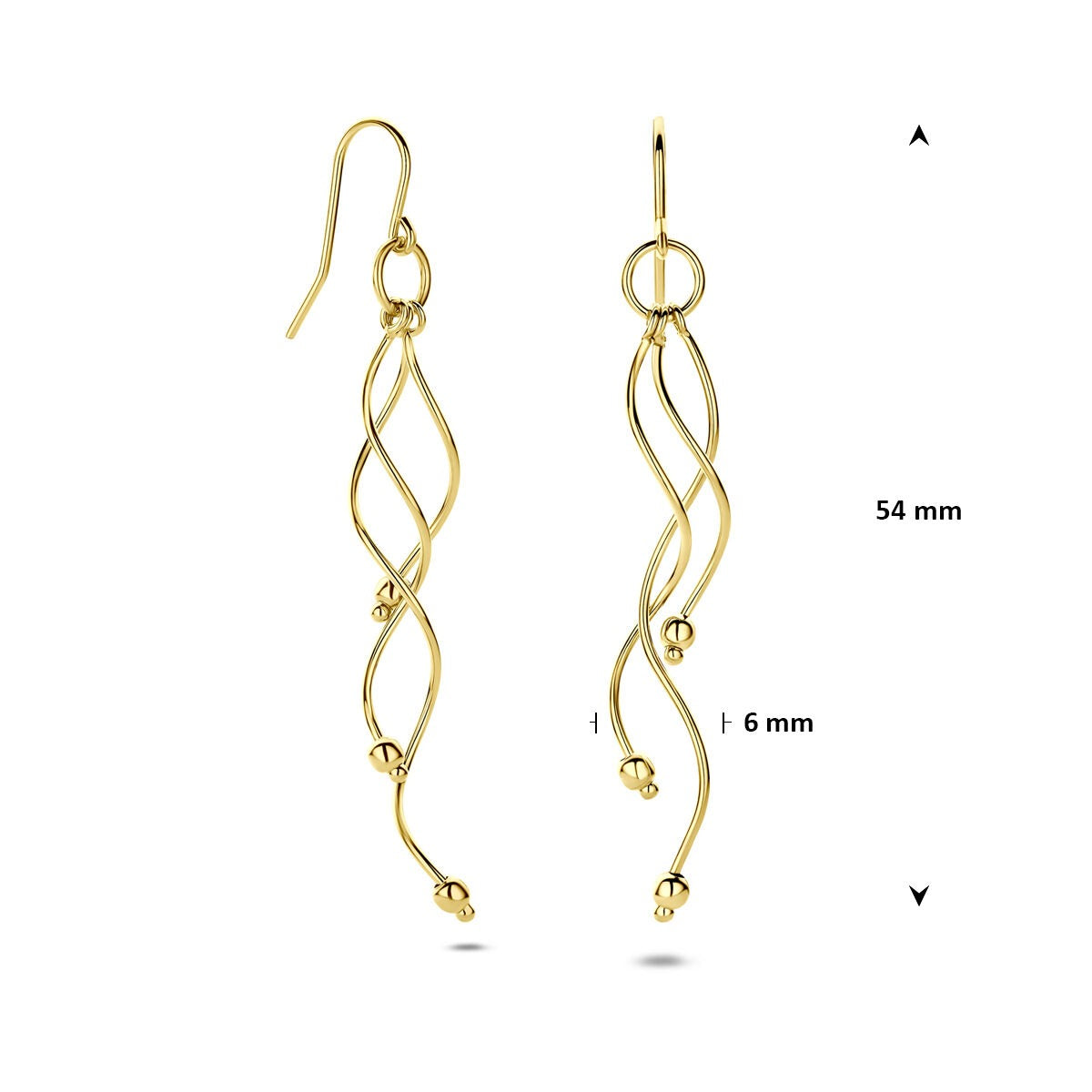 14 Karat Gelbgold-Ohrhänger