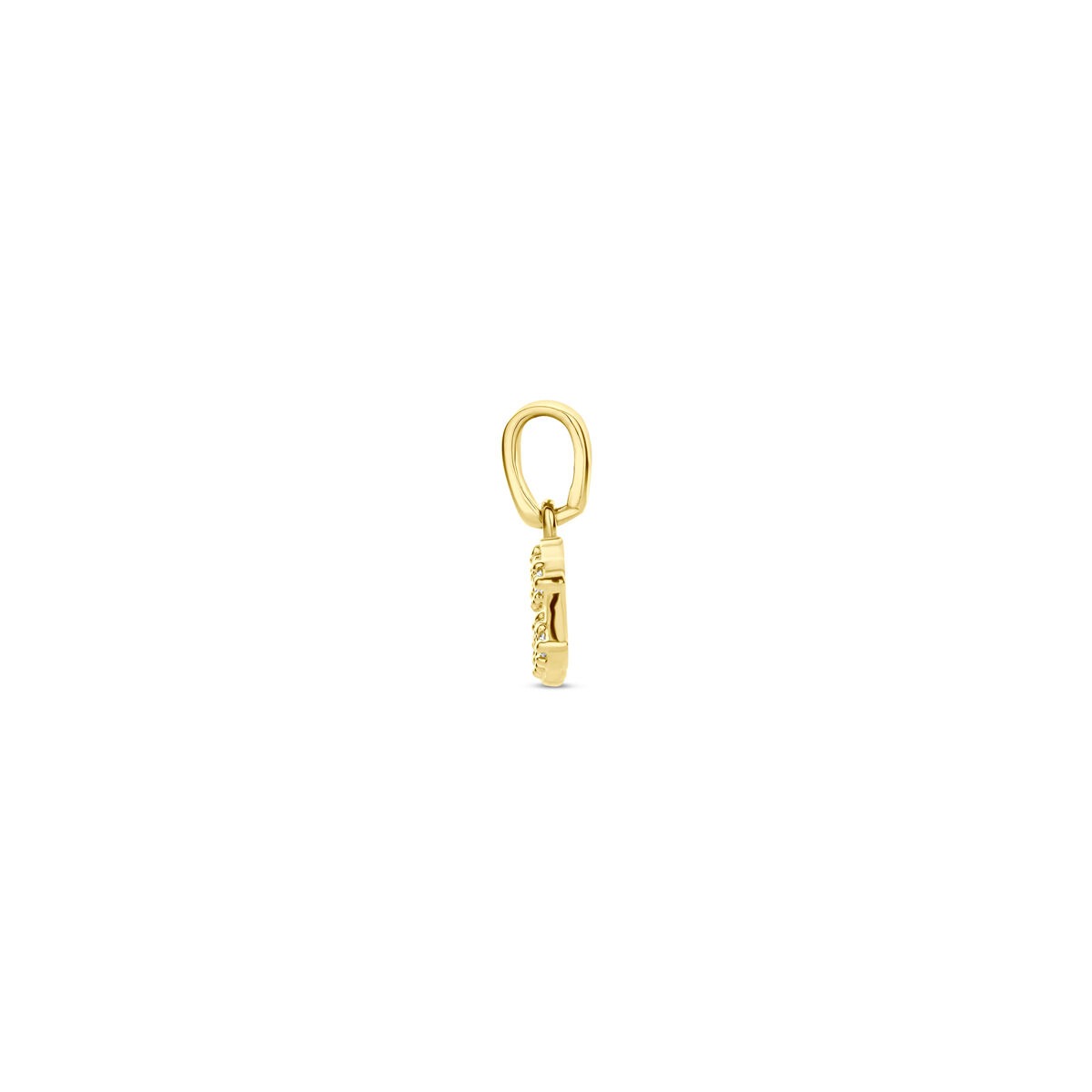 14 Karat Gelbgold Sternzeichenanhänger mit Diamant