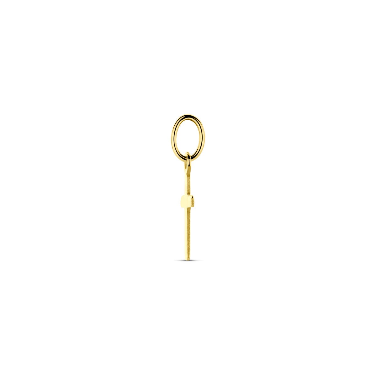 14 Karat Gelbgoldanhänger in Kreuzform – 14 mm