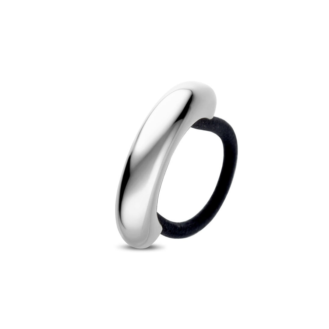 Stalen hair cuff zilverkleurig – minimalistisch haaraccessoire
