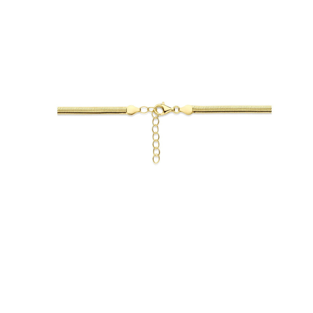 Gourmettkette vergoldet – 925 Silber mit Gelbvergoldung, 4.6 mm