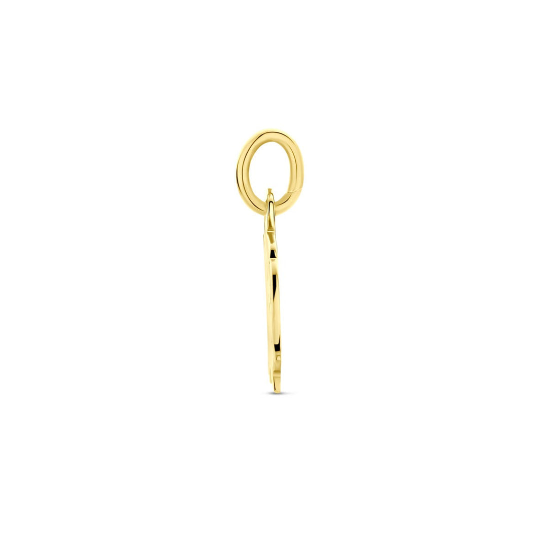 9k Geelgouden hanger kinderhoofdje
