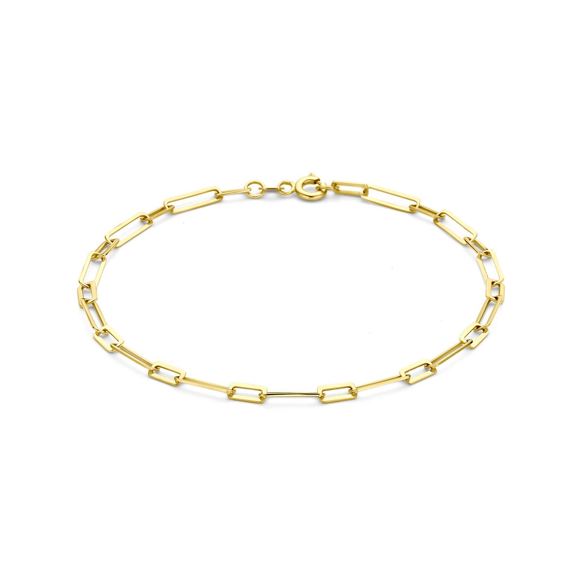 Goldenes Damenarmband aus 14k mit Ankerkettengliedern