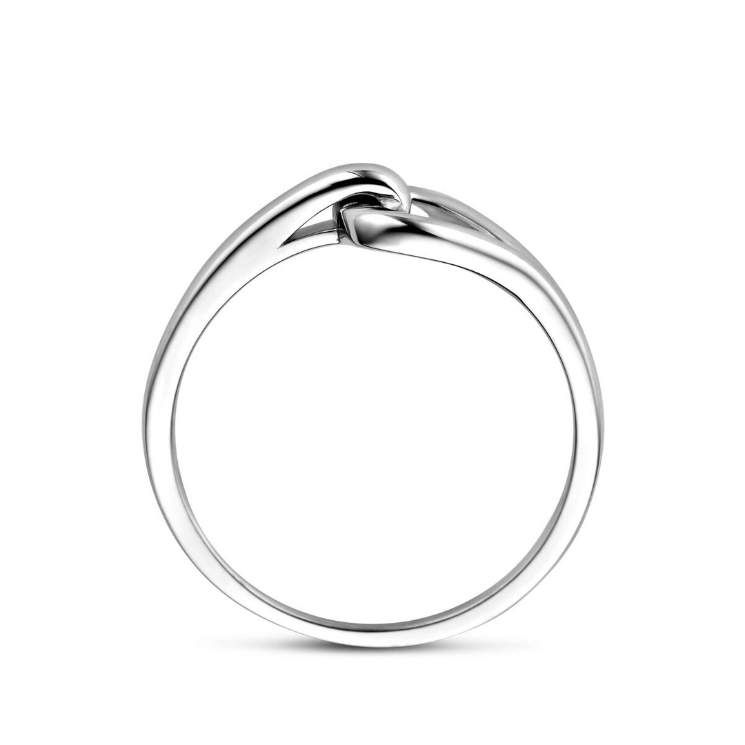 Zilveren dames ring – Gerhodineerd bandring