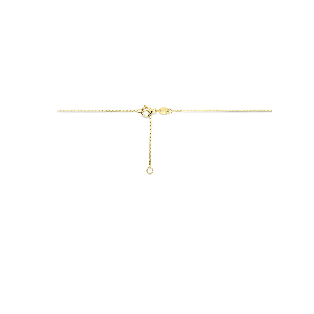 14k Gelbgoldcollier mit Zirkonia und Süßwasserperle