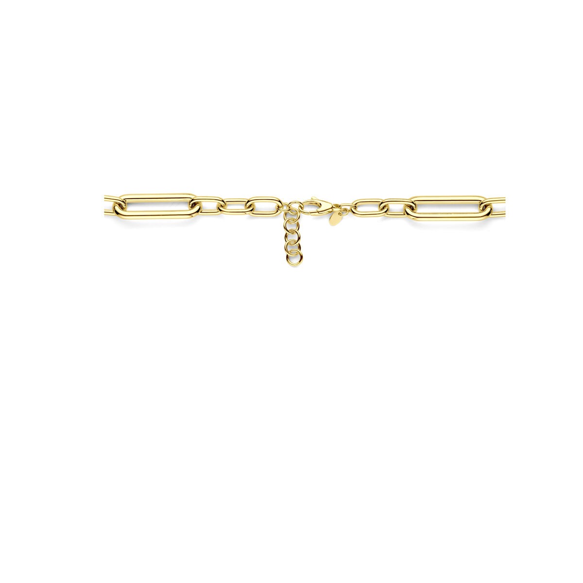 Goldankerhalskette Damen – 14k mit Karabinerverschluss 11 mm 43 + 3 cm