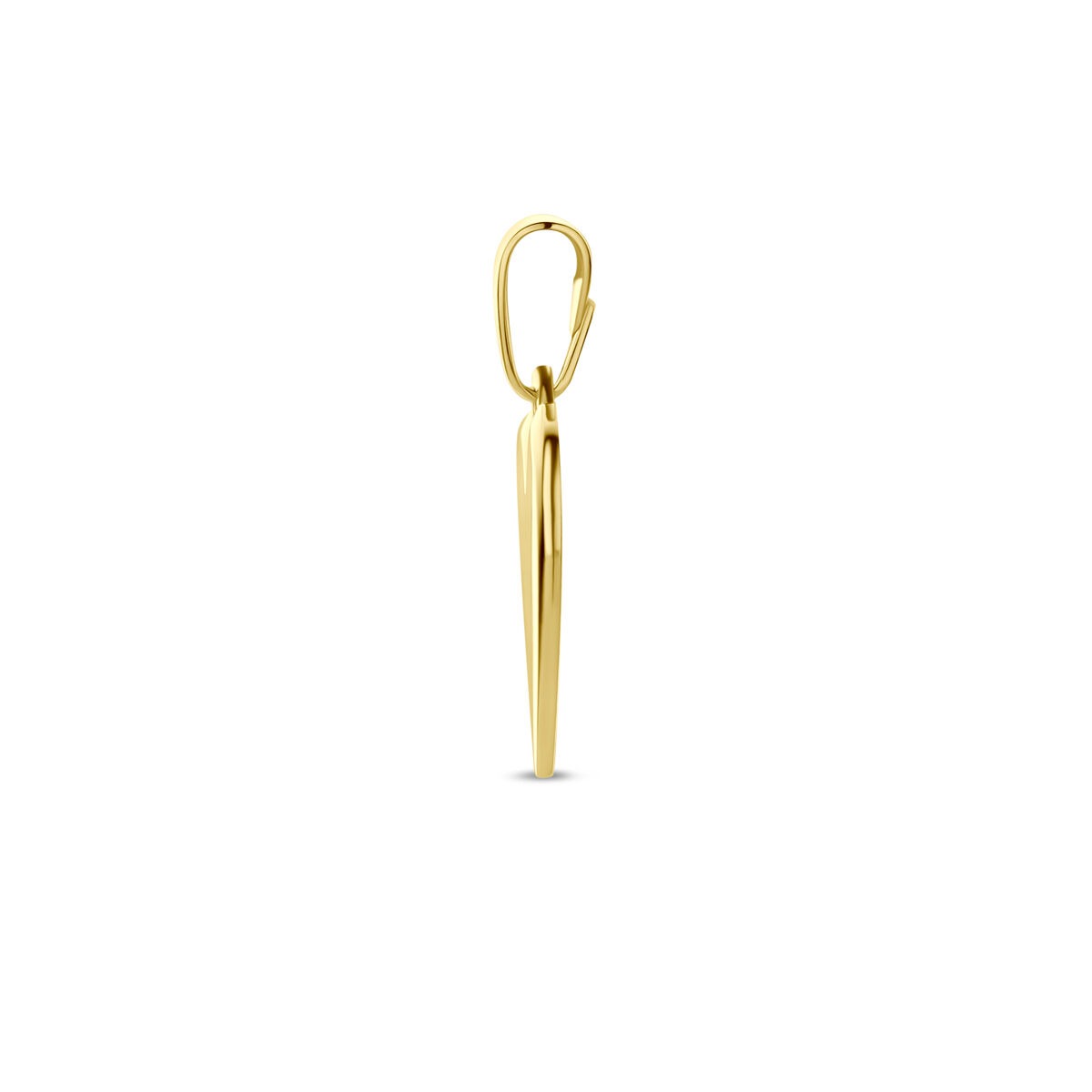9 Karat Gelbgold Gravur-Anhänger mit Herz