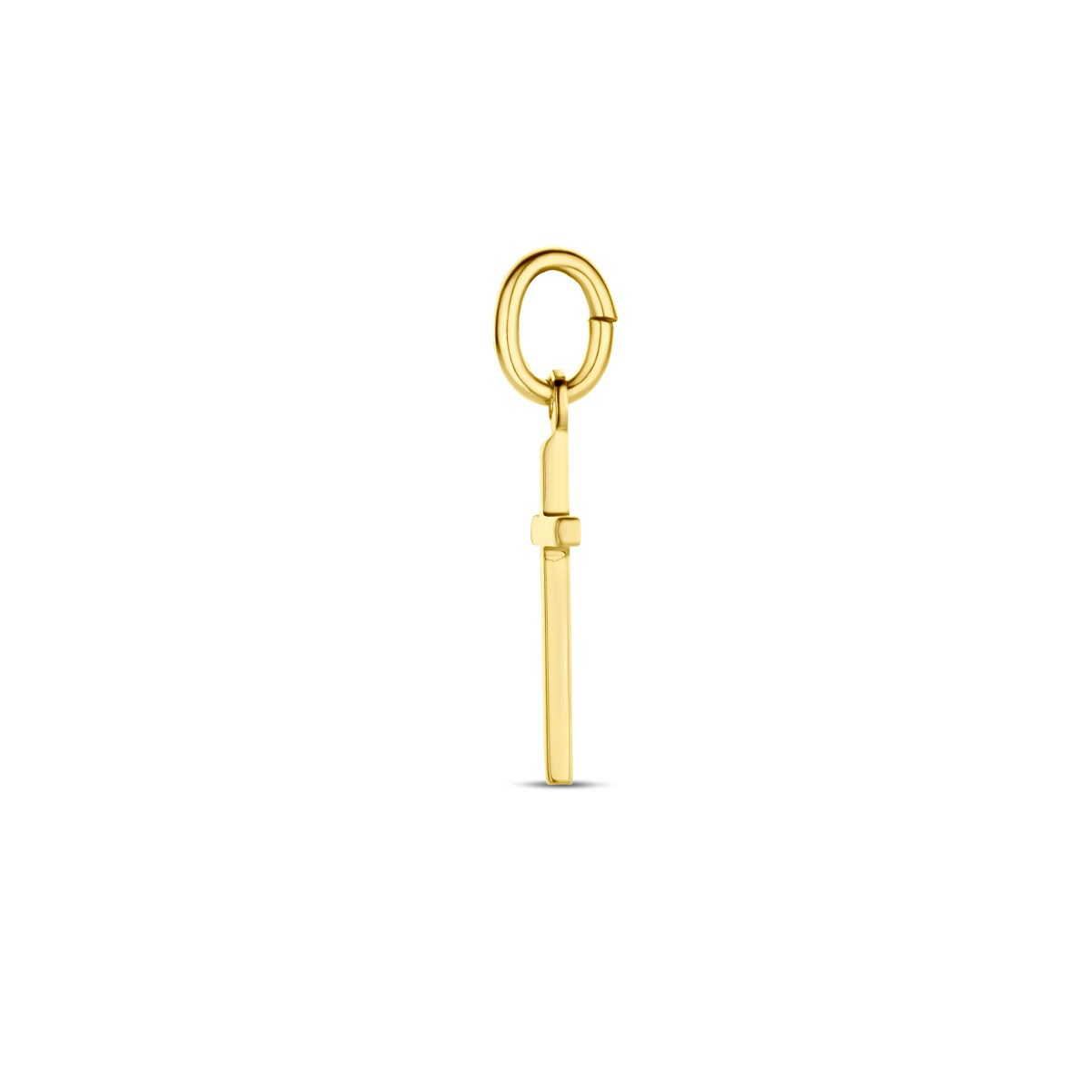 9k Geelgouden kruis hanger