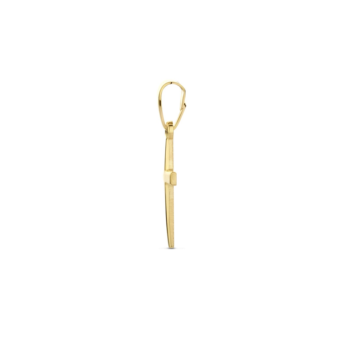 14 Karat Gelbgold Kreuzanhänger – klassisches Symbol in edlem Format