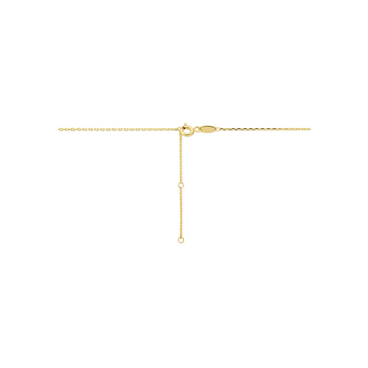 14k Gelbgoldhalskette mit Anhänger – raffinierte Eleganz