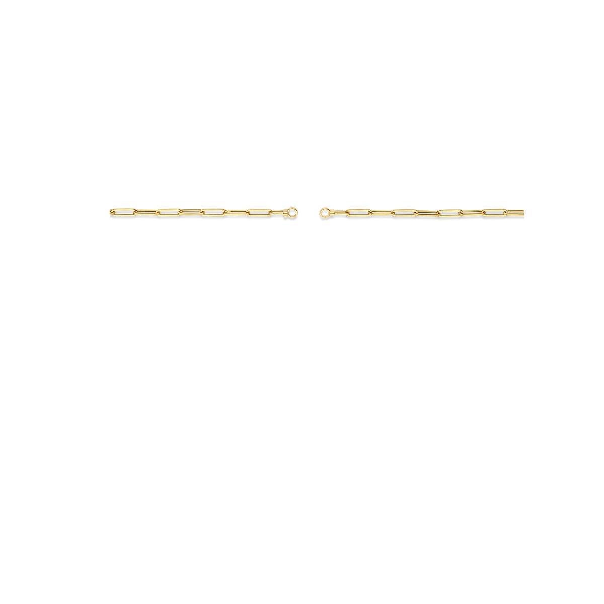 14k Gelbgold Halskette ohne Verschluss