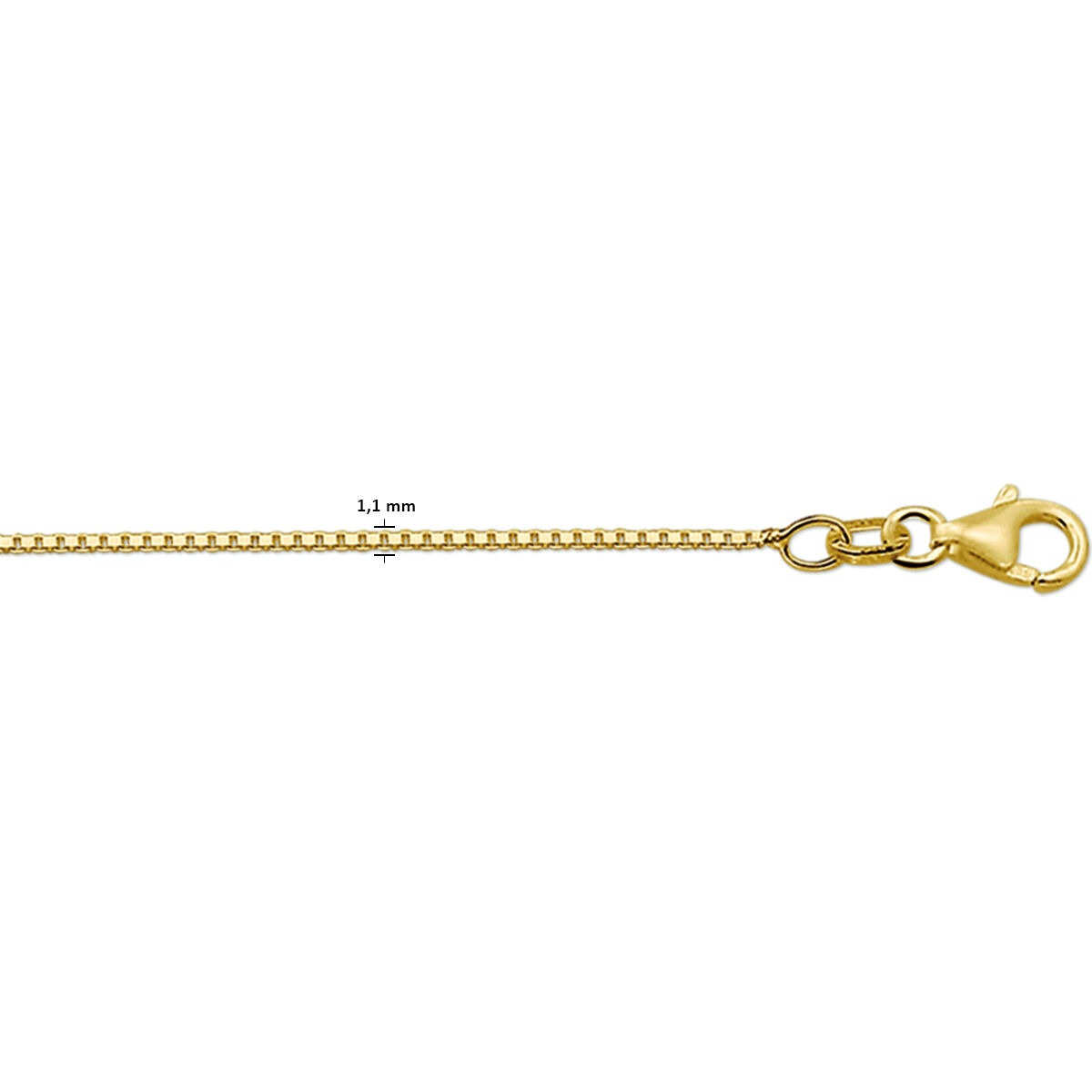 Goldkette 18k – Venezianerkette 1,1 mm