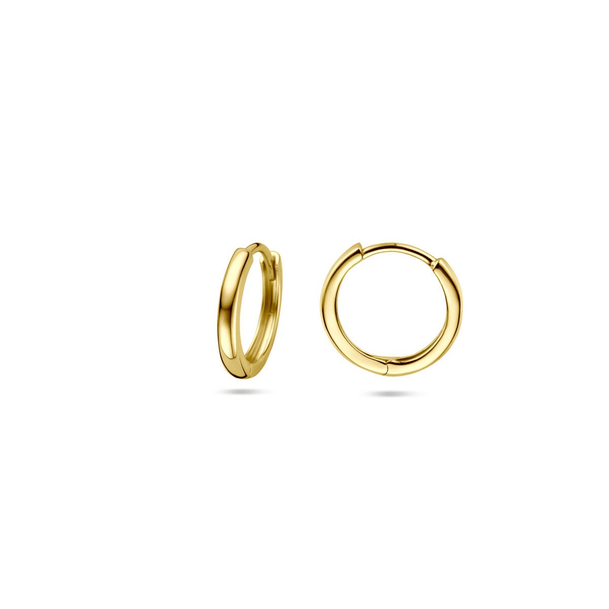 9 Karat Gelbe Ohrringe zum Klappen