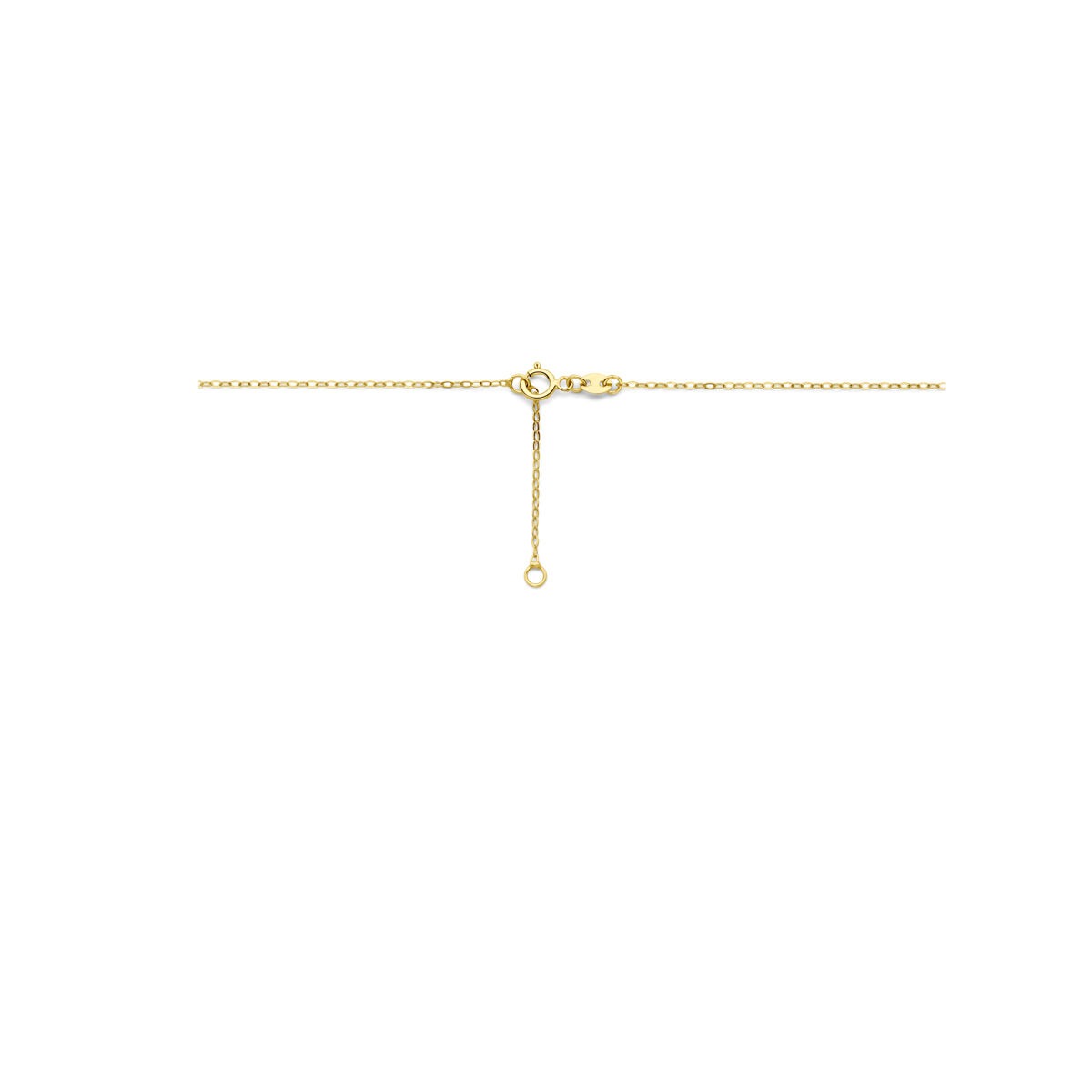9 Karat Gelbgold-Collier mit Tropfen
