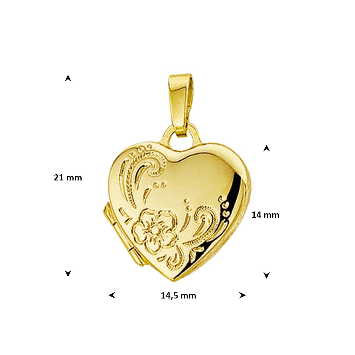 14 Karat Gelbgold Herzmedaillon