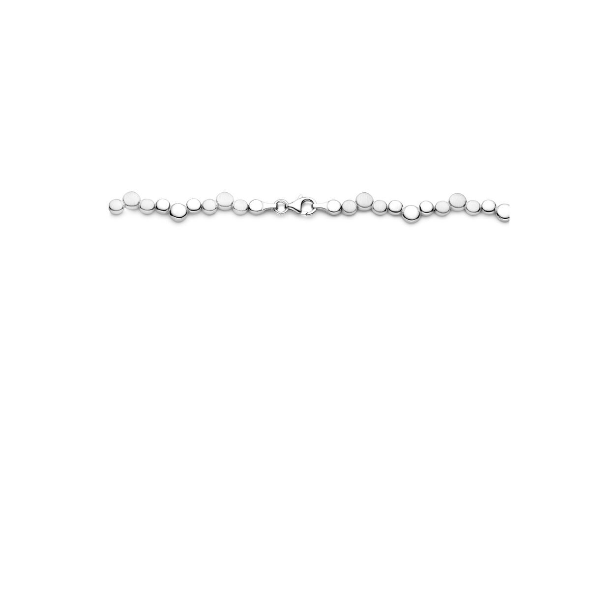Silberkette mit Herzen – Rhodiniertes 925er Silber 7,5 mm 45 cm