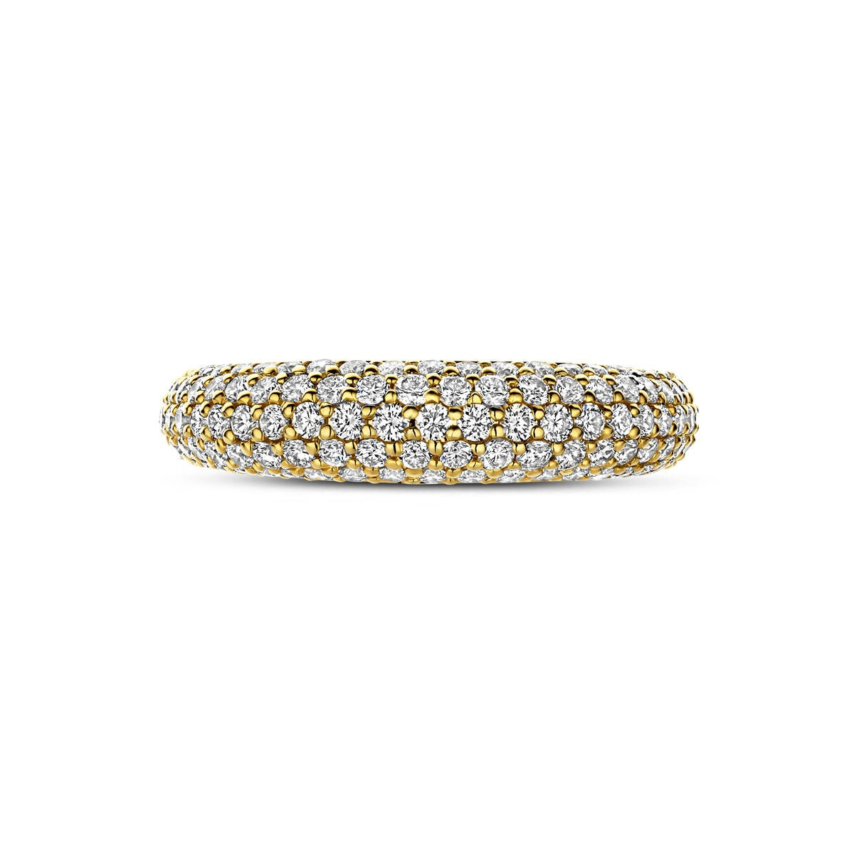 14K Gelbgoldring mit Diamant