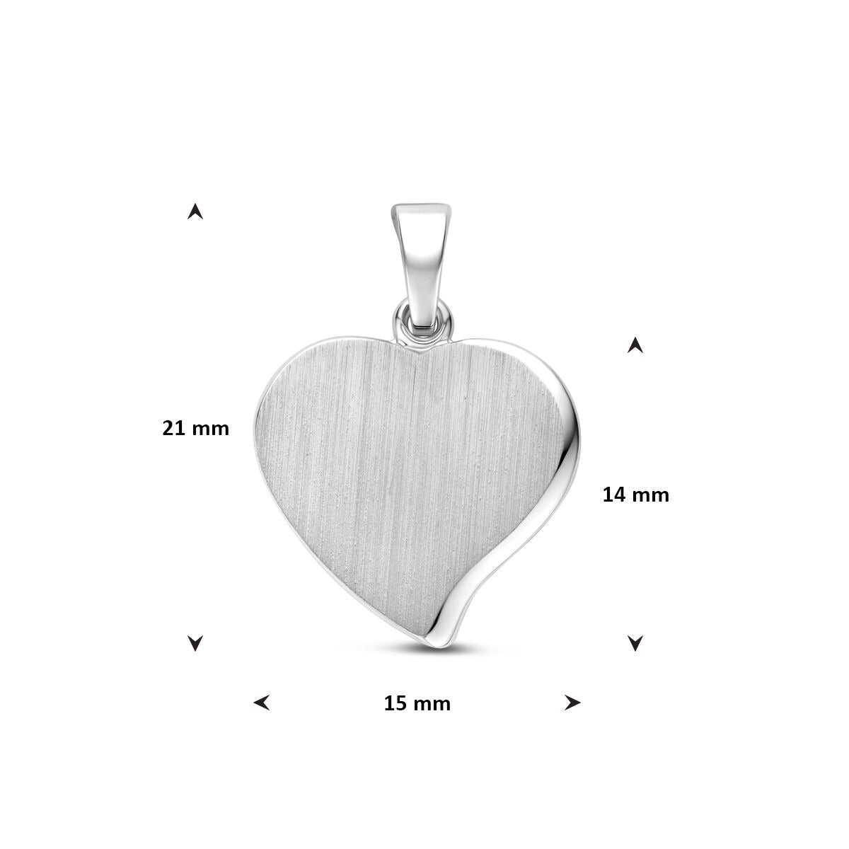 Silberner Gravur-Anhänger Herz – persönliches Symbol der Liebe