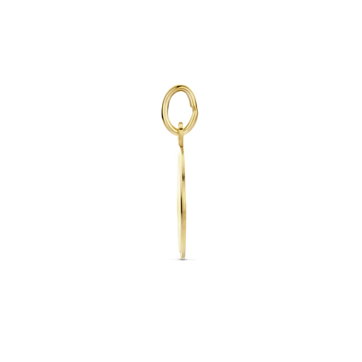 9 Karat Gelber Gravuranhänger