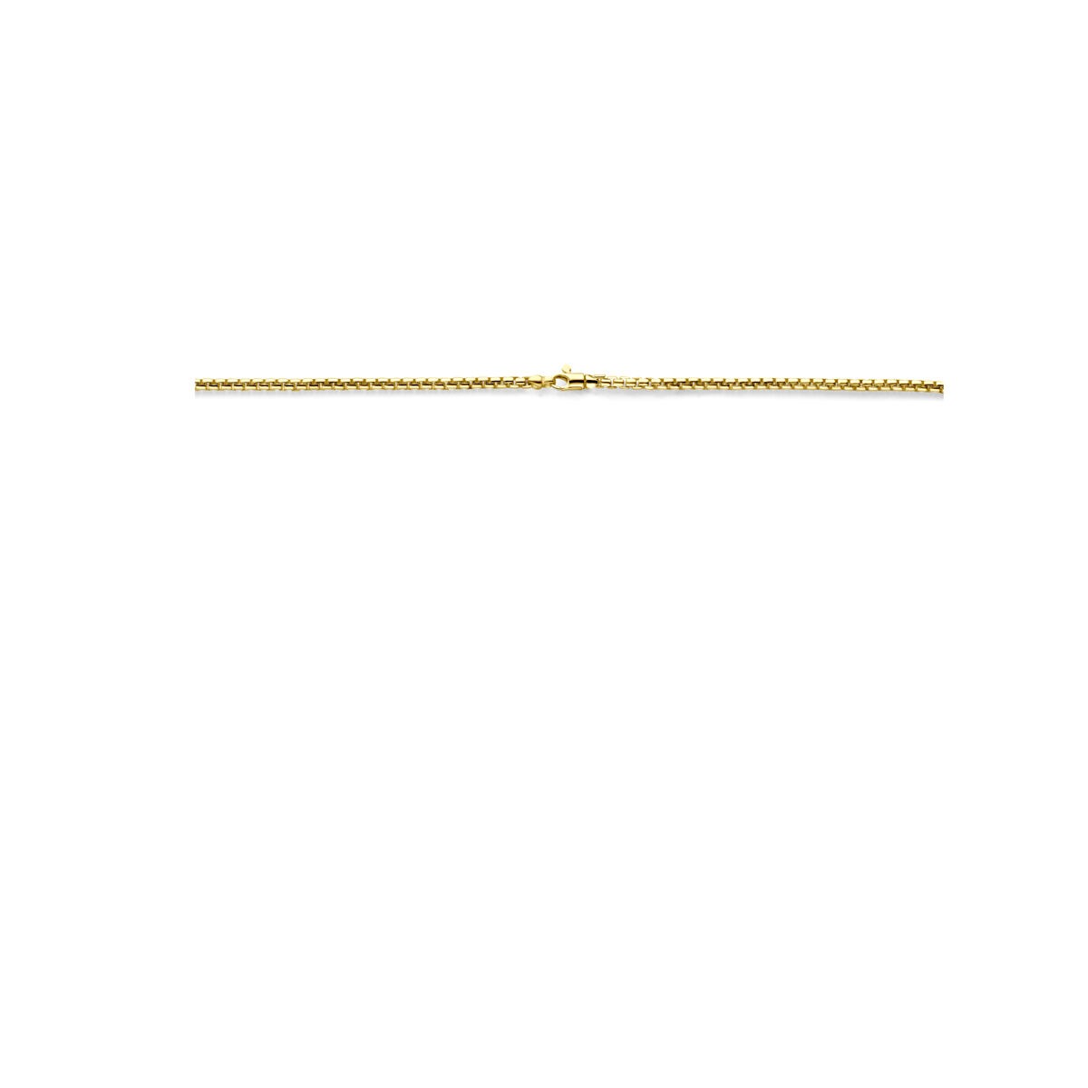14-karätiges Gelbgold-Collier mit Silberkern – Zilgold