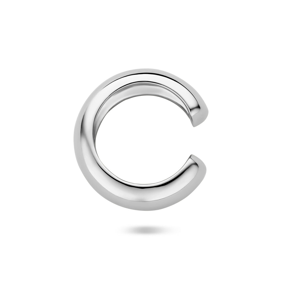 Silberner Earcuff – rhodiniertes 925er Silber (Einzelstück)